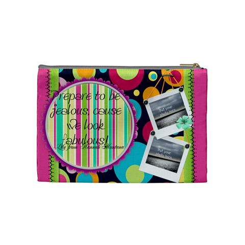 Girly Medium Cosmetic Bag By Noheya Back