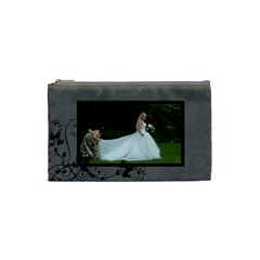 Bridal Cosmetic Bag almost black - Cosmetic Bag (Small)