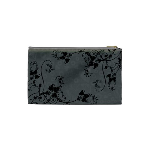 Bridal Cosmetic Bag Almost Black By Catvinnat Back