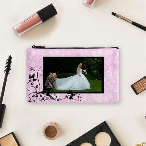 Bridal Cosmetic Bag Lavendar By Catvinnat Front