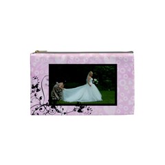 Bridal Cosmetic Bag lavendar - Cosmetic Bag (Small)