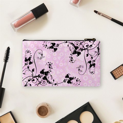 Bridal Cosmetic Bag Lavendar By Catvinnat Back