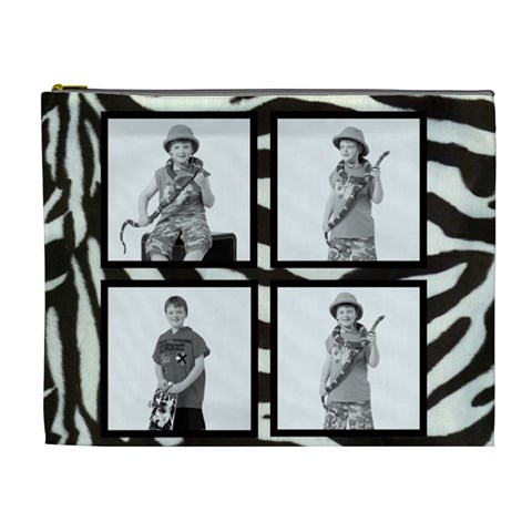 Classic Zebra Cosmetic Case By Catvinnat Front