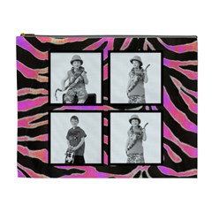 Psychadelic Zebra Cosmetic Case - Cosmetic Bag (XL)