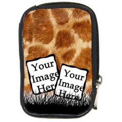 Giraffe skin - Camara leather case - Compact Camera Leather Case