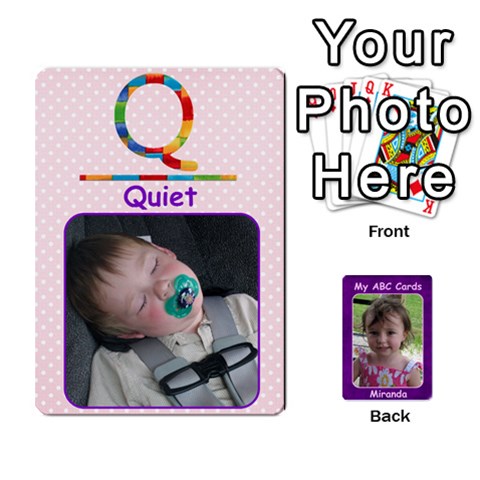 Queen Abc Family Cards For Miranda By Debra Macv Front - DiamondQ