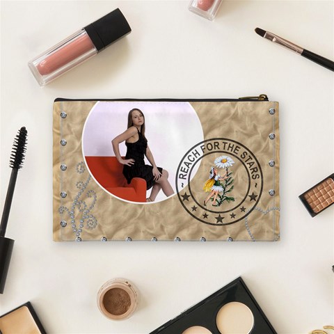 Believe Medium Cosmetic Bag By Lil Back