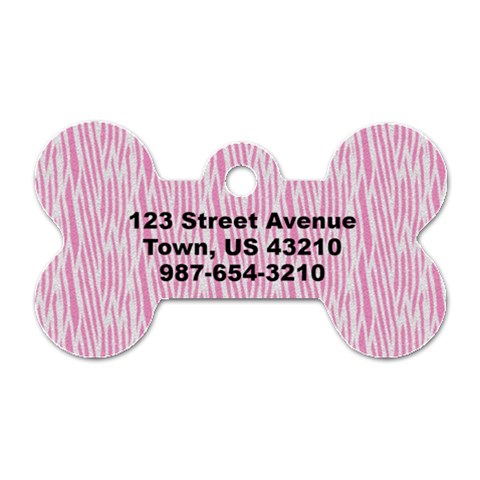 Diamonds & Zebra Dog Tag By Mikki Back