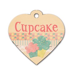 Cupcake Dog Tag - Dog Tag Heart (Two Sides)