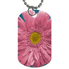 Pink Flower - Dog Tag (Two Sides)