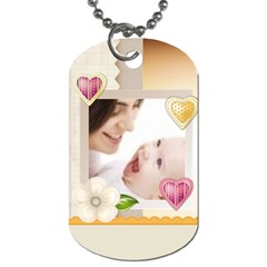 baby flower tag - Dog Tag (Two Sides)