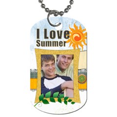 summer  tag - Dog Tag (Two Sides)