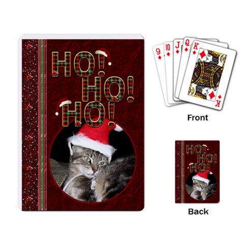 Ho Ho Ho Playing Cards By Lil Back
