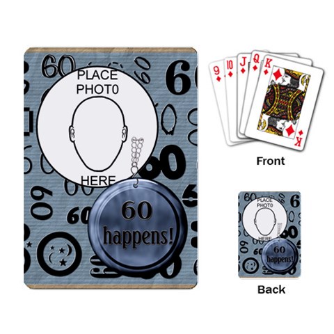 60th Birthday Playing Cards By Lil Back