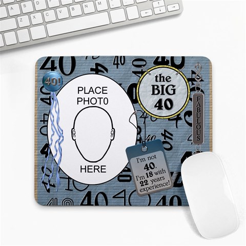 40th Birthday Mousepad By Lil Front
