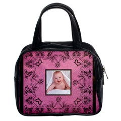 Pink Art Nuveau Handbag - Classic Handbag (Two Sides)