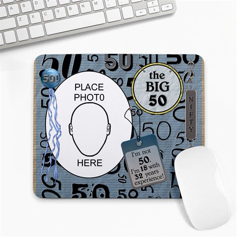 50th Birthday Mousepad By Lil Front