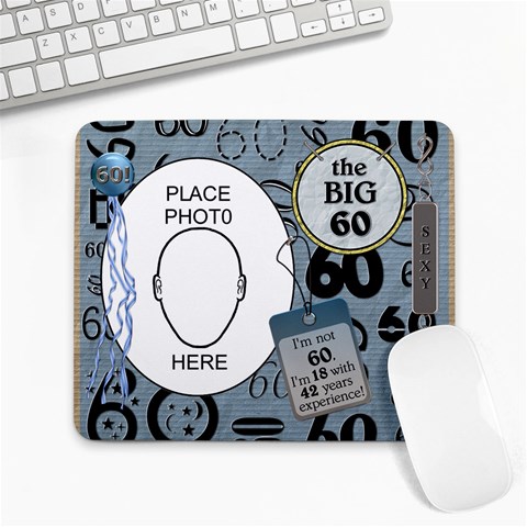 60th Birthday Mousepad By Lil Front