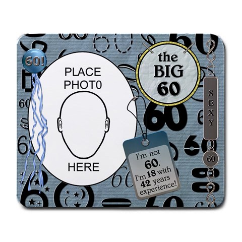 60th Birthday Mousepad By Lil Front