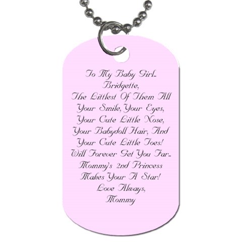 Brid Tag By Dominique Back