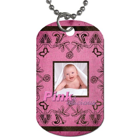 Art Nouveau Pinkalicious Dog Tag By Catvinnat Front