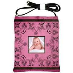 Art Nouveau Pink Sling Bag - Shoulder Sling Bag Art Nouveau Pink Sling Bag - Shoulder Sling Bag