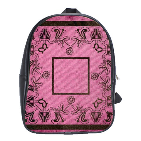 Art Nouveau Pink Back Pack School Bag By Catvinnat Front