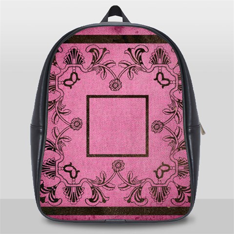 Art Nouveau Pink Back Pack School Bag By Catvinnat Front