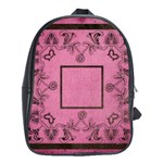 Art Nouveau Pink Back Pack School Bag - School Bag (Large)