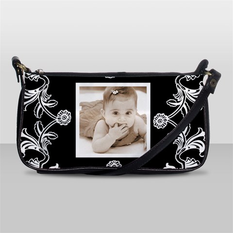 Art Nouveau Black & White Clutch Bag By Catvinnat Front