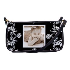 Art Nouveau Black & White clutch bag - Shoulder Clutch Bag Art Nouveau Black & White clutch bag - Shoulder Clutch Bag