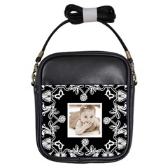 Art Nouveau Black & White Girls sling bag Art Nouveau Black & White Girls sling bag