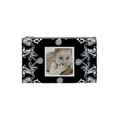 Art Nouveau Black & White small cosmetic bag - Cosmetic Bag (Small) Art Nouveau Black & White small cosmetic bag - Cosmetic Bag (Small)
