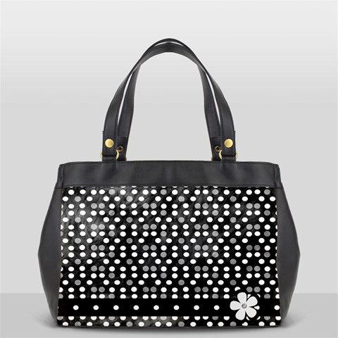 Oversize Office Handbag 2 Sides Black And White By Angel Front