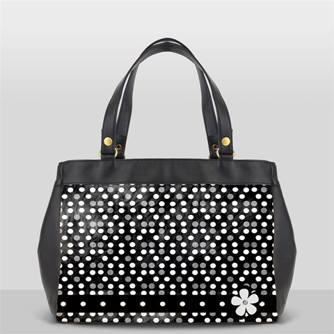 Oversize Office Handbag 2 Sides Black And White By Angel Back