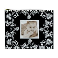 Art Nouveau Black & White Extra Large Cosmetic Case - Cosmetic Bag (XL) Art Nouveau Black & White Extra Large Cosmetic Case - Cosmetic Bag (XL)