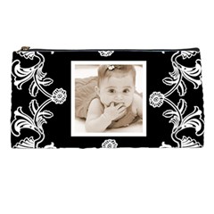 Art Nouveau Black & White Pencil Case