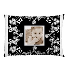 Art Nouveau Black & White Pillow Case