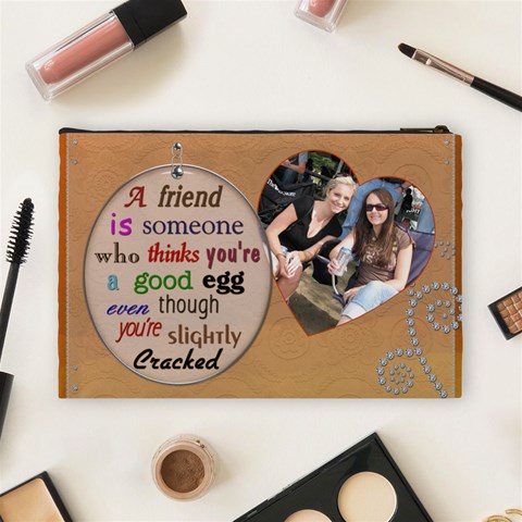 Old Friend Large Cosmetic Bag By Lil Back