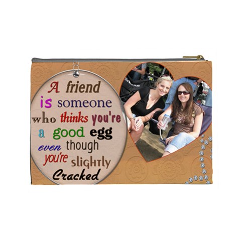 Old Friend Large Cosmetic Bag By Lil Back