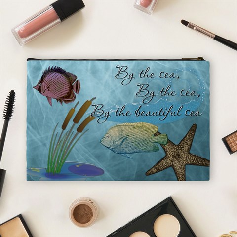 Tropical Large Cosmetic Bag By Lil Back