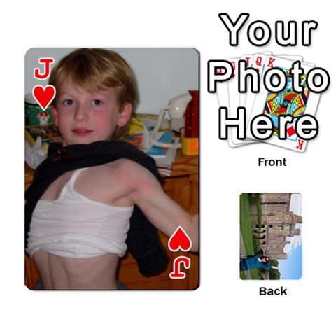 Jack Family Cards By Smd Front - HeartJ