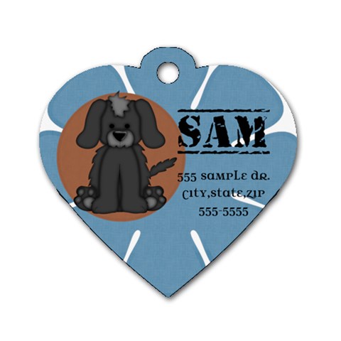 Dog Tag Sample By Brooke Back