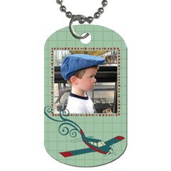 Airplane Dog Tags By Klh Front