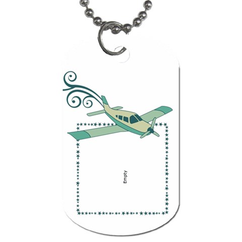 Airplane Dog Tags By Klh Back