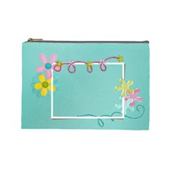 Flowers- case- Large- template - Cosmetic Bag (Large)