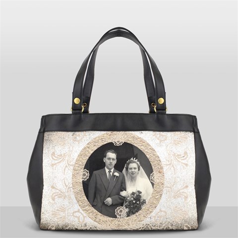 Art Nouveau Antique Lace Oversized Office Bag By Catvinnat Back
