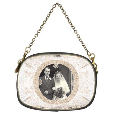 Art Nouveau Antique Lace Chain Bag By Catvinnat Front