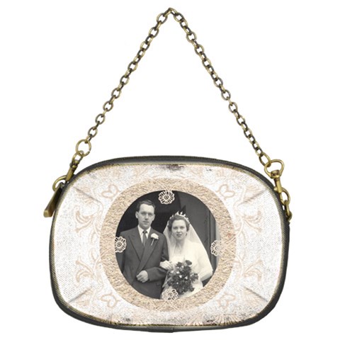 Art Nouveau Antique Lace Chain Bag By Catvinnat Back