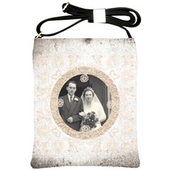 Art Nouveau Antique lace sling bag - Shoulder Sling Bag Art Nouveau Antique lace sling bag - Shoulder Sling Bag